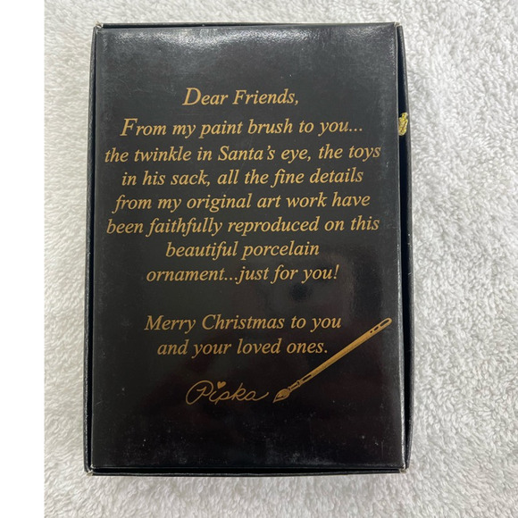 Pipkas Paint Brush Ornament #40009 Christmas Ark Design Collectable 2001 4" - Picture 3 of 7